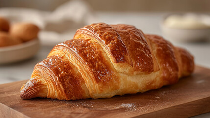 croissant product photo well decorated