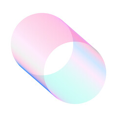 An abstract cut out transparent futuristic gradient streak design element.