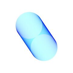 An abstract cut out transparent futuristic gradient streak design element.