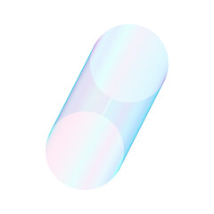 An abstract cut out transparent futuristic gradient streak design element.