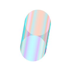 An abstract cut out transparent futuristic gradient streak design element.
