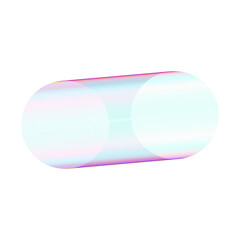 An abstract cut out transparent futuristic gradient streak design element.
