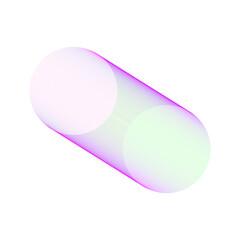 An abstract cut out transparent futuristic gradient streak design element.