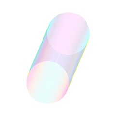 An abstract cut out transparent futuristic gradient streak design element.