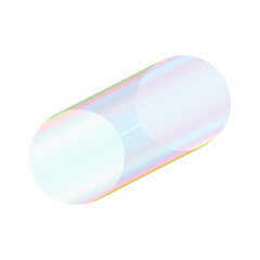 An abstract cut out transparent futuristic gradient streak design element.