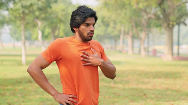 Young Indian Man Coughing