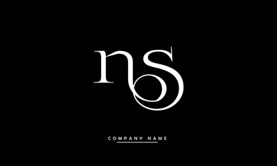 NS, SN, N, S Abstract Letters Logo Monogram