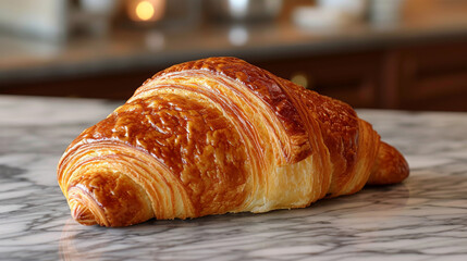 croissant product photo well decorated