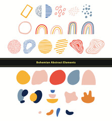 Bohemian Abstract Elements EPS Vector