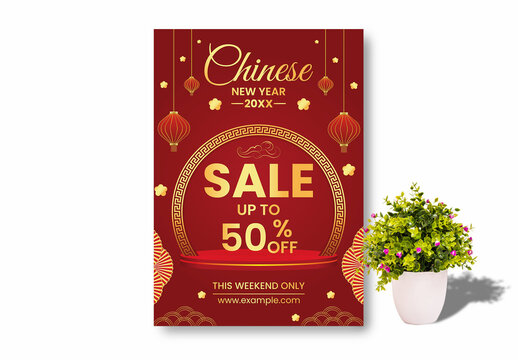 Chinese New Year Sale Flyer