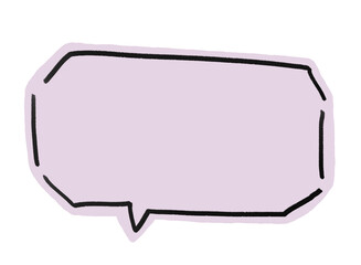 手書きの四角い吹き出し