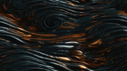 Dark moody 3D render of swirling abstract shapes.  generative, AI.