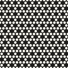 Vector seamless pattern. Repeating geometric elements. Stylish monochrome background design.