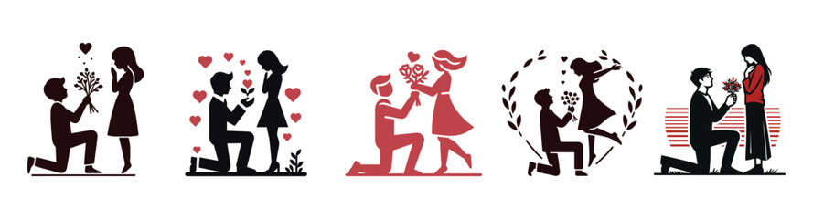 Happy valentine's day couples logo design