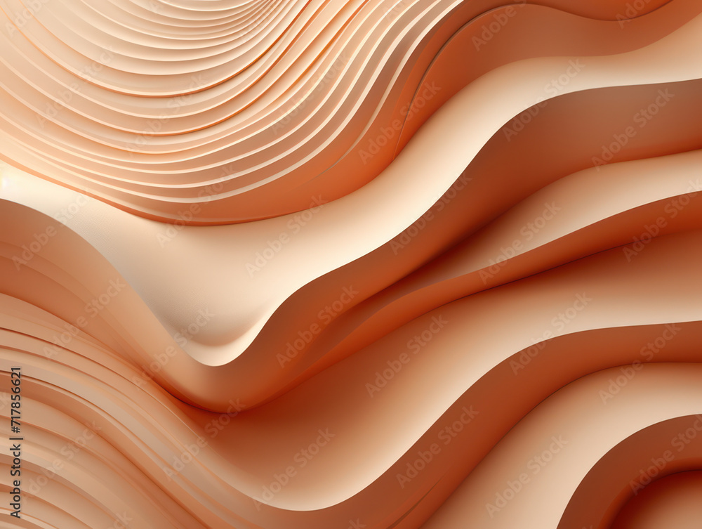Poster abstract wave pattern: a modern, creative design on a white background with elegant curves and smoot