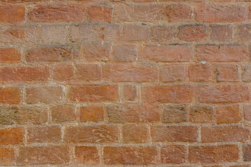 Rostrote Backsteinwand Hintergrund