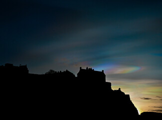 Necreous clouds  Edinburgh Castle 