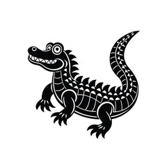 Alligator graphic vector EPS
