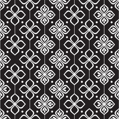 Floral seamless pattern with baroque style ornament. Modern stylish texture. Repeating vector background.