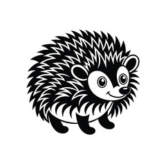 Hedgehog graphic vector EPS