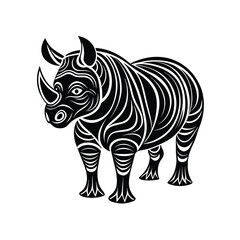 Rhino graphic vector EPS
