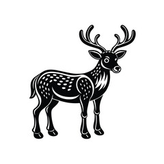 Reindeer graphic vector EPS