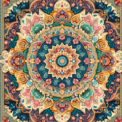 Carpet pattern images, Thai art, vector style images