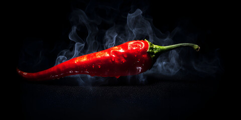 photo illustration of hot and smoky chili peppers