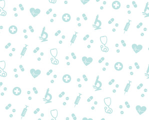 National Doctors Day medical background pattern