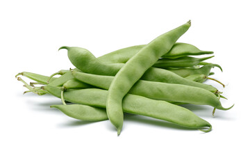 green beans isolated on white background - 717867650