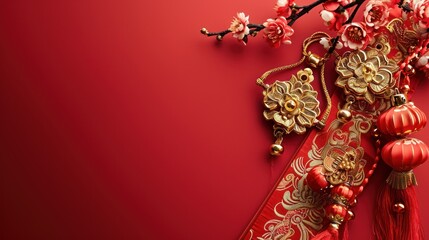 Cultural Opulence Elegant Photo Showcasing the Richness of Chinese Culture