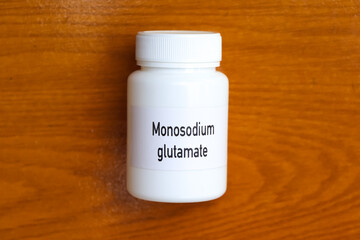 Monosodium glutamate on wood, Chemicals are used as raw material