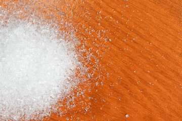 Monosodium glutamate on wood, Chemicals are used as raw material