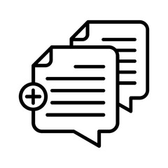 Document line icon Illustration vector grapic