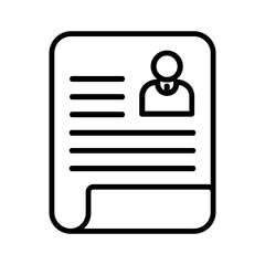 Account line icon Illustration vector grapic