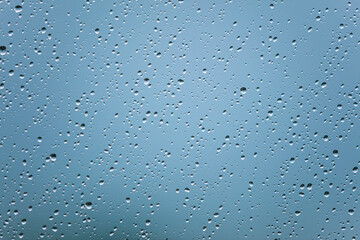 rain drops on the window surface