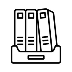 Archive line icon Illustration vector grapic