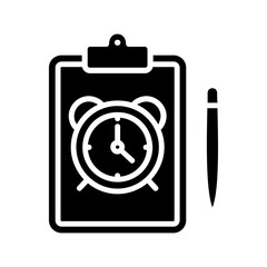 Planning glyph icon Illustration vector grapic