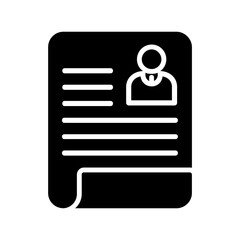 Account glyph icon Illustration vector grapic