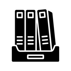 Archive glyph icon Illustration vector grapic