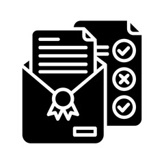 File glyph icon Illustration vector grapic