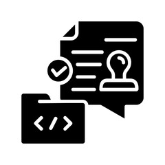 File glyph icon Illustration vector grapic