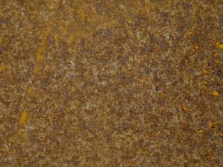 Surface of rusty brown metal sheet, background