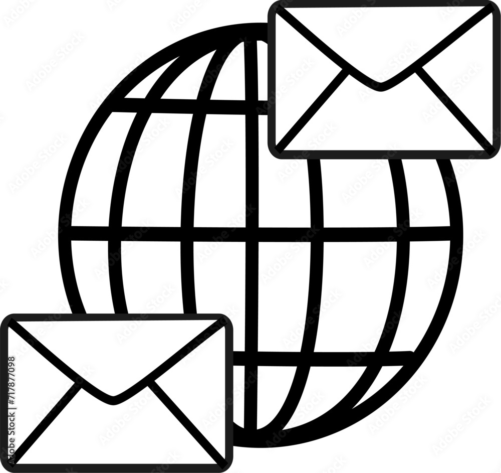 Poster mail icon. replaceable vector design.