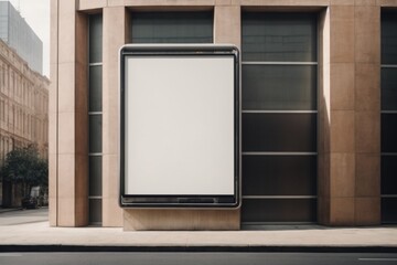 blank billboard on the street