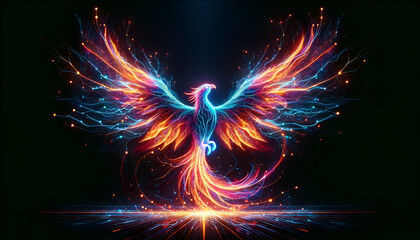 Neon Phoenix Rebirth