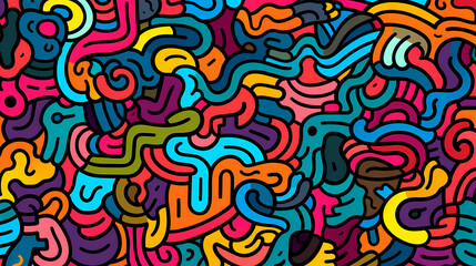 Cute graffiti art abstract background poster web page PPT, art background