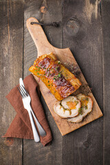 Homemade Porchetta, Italian roast pork roll