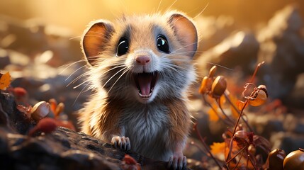 Anthropomorphic Animal Photo Generated with AI Tools