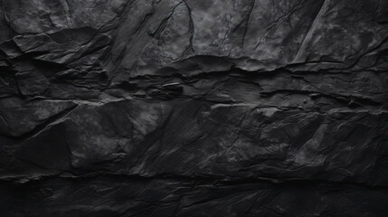 Black empty concrete stone texture. Slate background